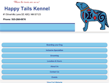 Tablet Screenshot of happytailskenl.com